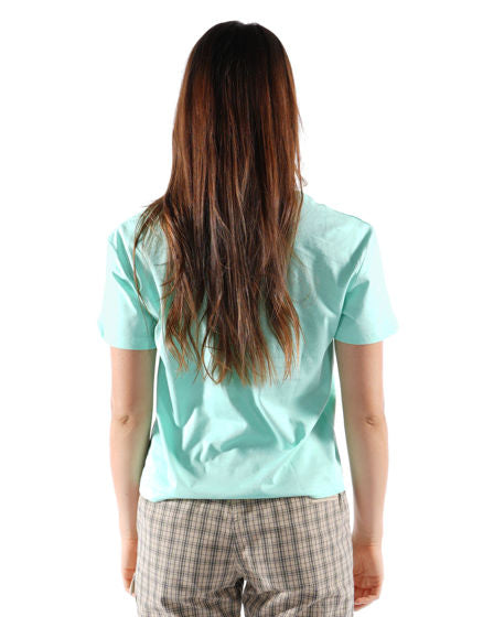 Think Pink Big Logo Shirt Wmn ice green