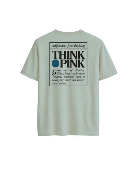 Think Pink Logo Shirt pale aqua
